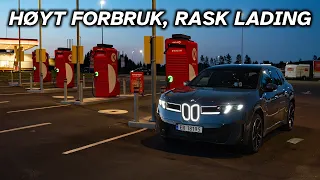Hvor langt går BMW iX3 50 xDrive på 15 minutter med lading?