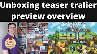 Tiny Epic Tactics deluxe edition board game unboxing teaser trailer preview overview AmassGames