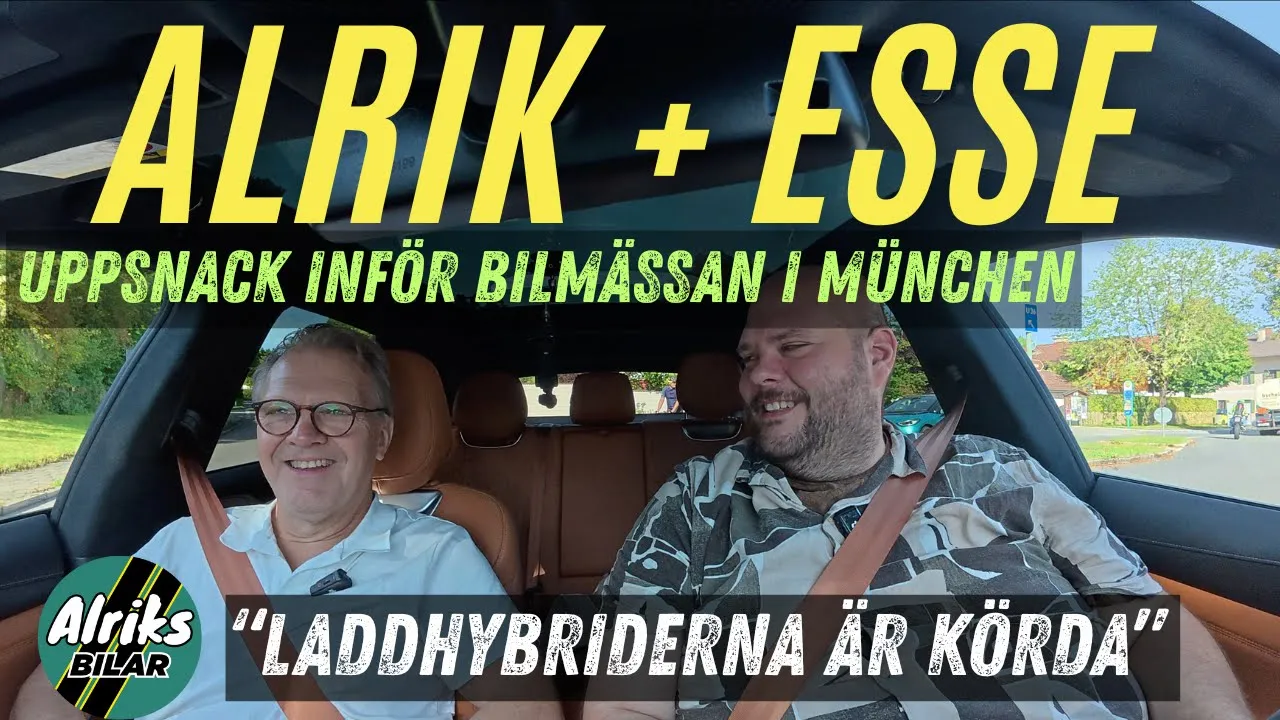 Uppsnack inför bilmässan i München med Peter Esse.