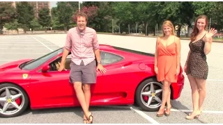 Women Driving a Ferrari