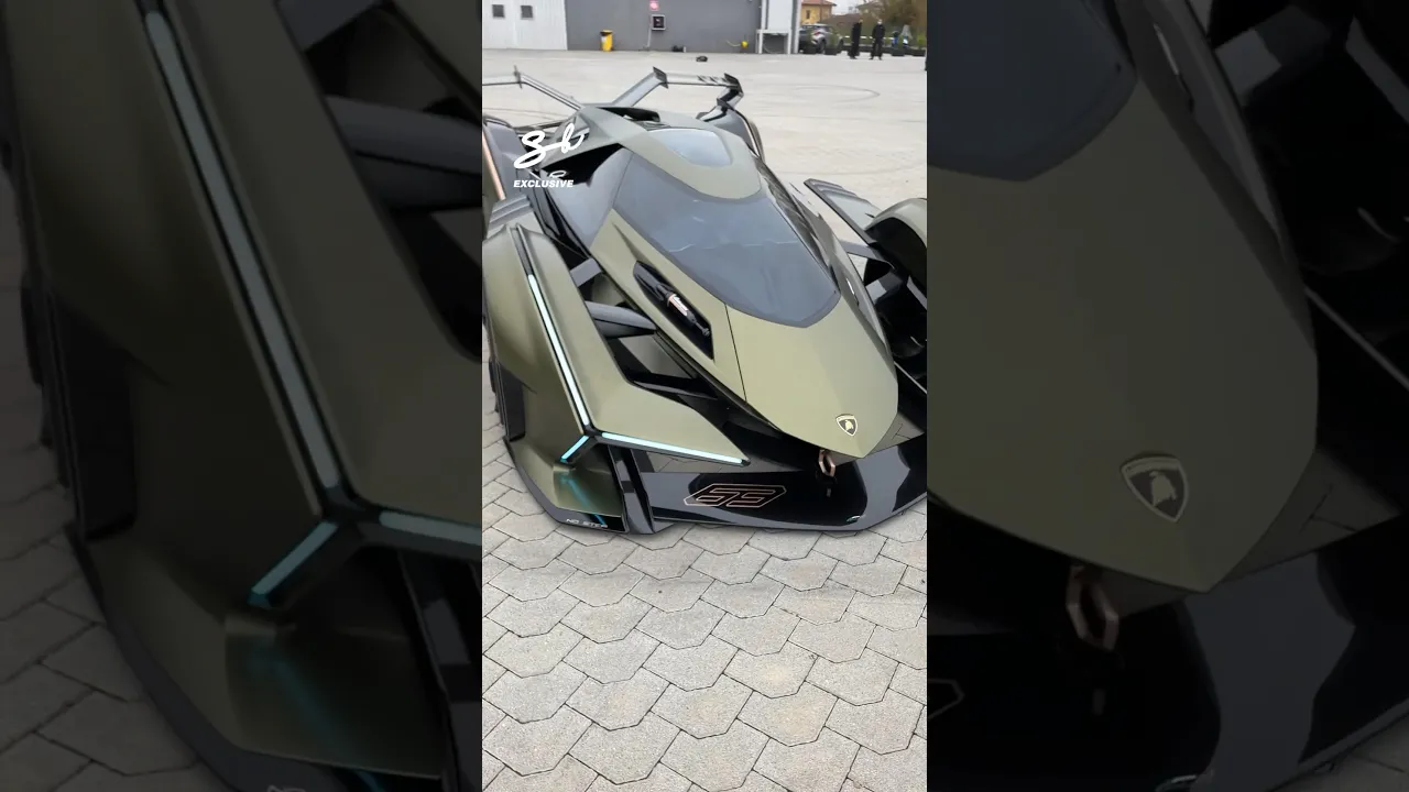 It's the only Lamborghini V12 Vision GT ever made...😱 #lamborghini #supercars #cars