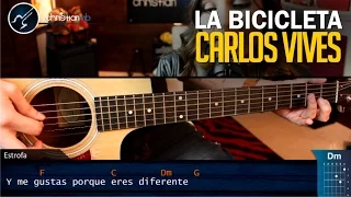Como tocar La Bicicleta en Guitarra Carlos Vives Ft. Shakira | Tutorial COMPLETO