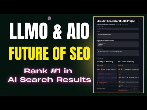 LLMO & AIO: The Future of SEO!  Get Found by AI Search Engines 🔥