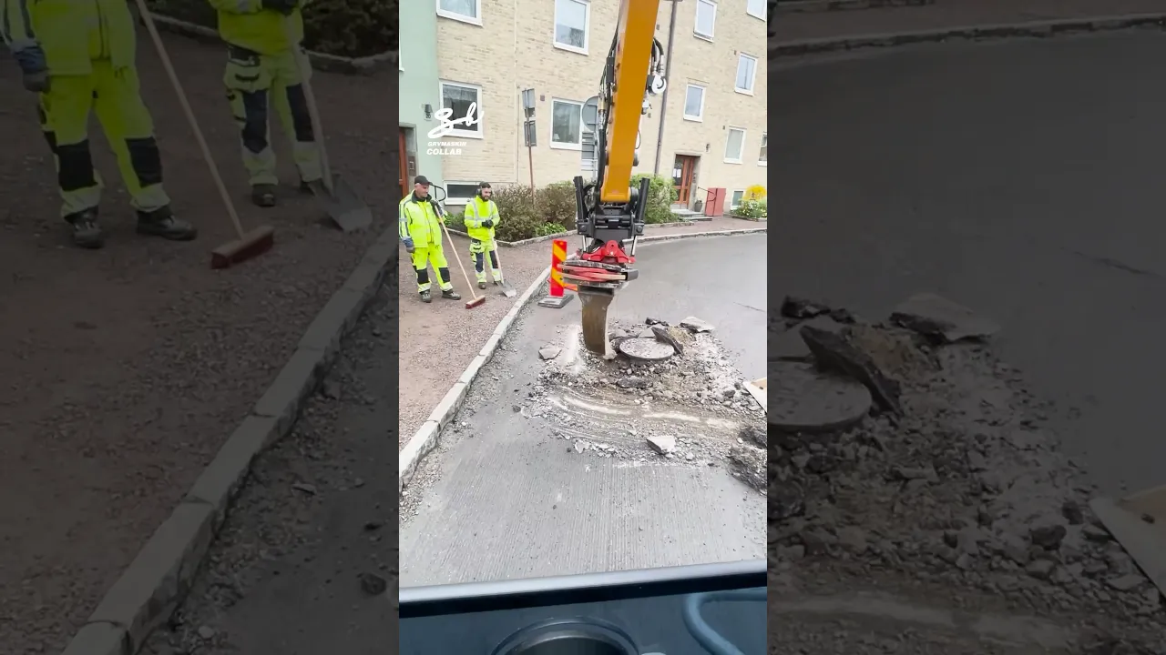 Precise Excavator Skills! 👌 #excavator #skills #machinery
