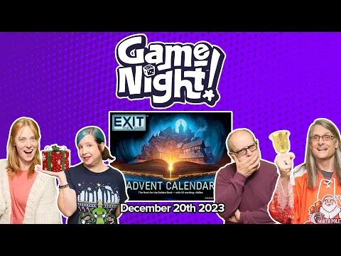 GameNight! 24 Days of Christmas - Exit: The Game Advent Calendar The Hunt for the Golden Book Day 20