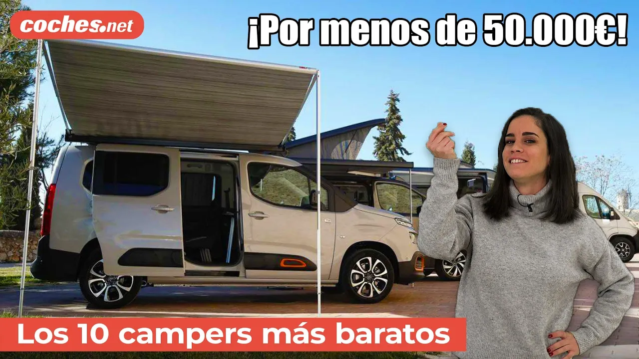 Los 10 CAMPERS más baratos | Análisis / Reportaje / Review en español | coches.net