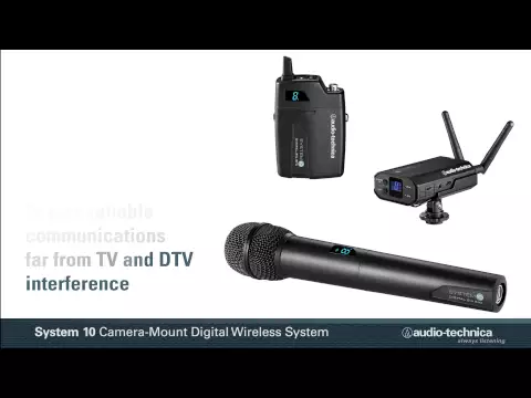 Product video thumbnail for Audio Technica ATW-1701 System 10 Wireless Camera-mount Set