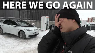 VW ID3 road trip to -25°C in Folldal part 1