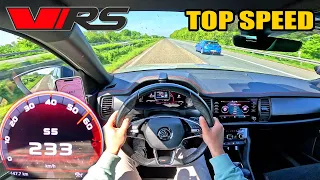 Skoda Kodiaq RS 245 // 0-100 100-200 TOP SPEED POV & SOUND
