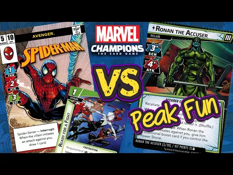 SPIDER-MAN vs RONAN (Expert) Marvel Champions Playthrough | Protection Ready for a Fight
