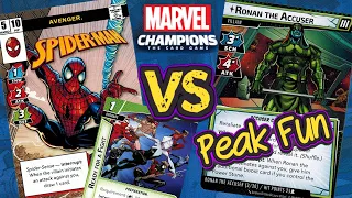 SPIDER-MAN vs RONAN (Expert) Marvel Champions Playthrough | Protection Ready for a Fight