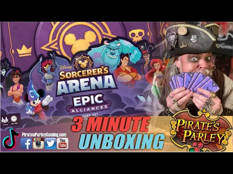 Disney Sorcerer's Arena Core Set PIRATE UNBOXING!