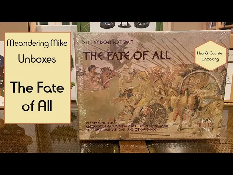 Unboxing of The Fate Of All from Thin Red Line Games