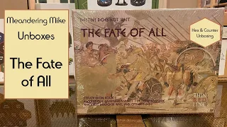 Unboxing of The Fate Of All from Thin Red Line Games