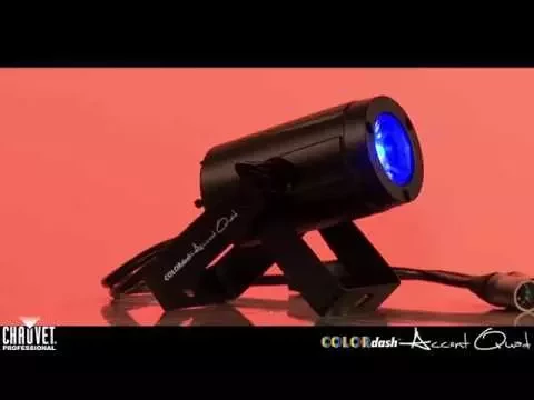 Product video thumbnail for Chauvet COLORdash Accent Quad RGBA LED Wash Light