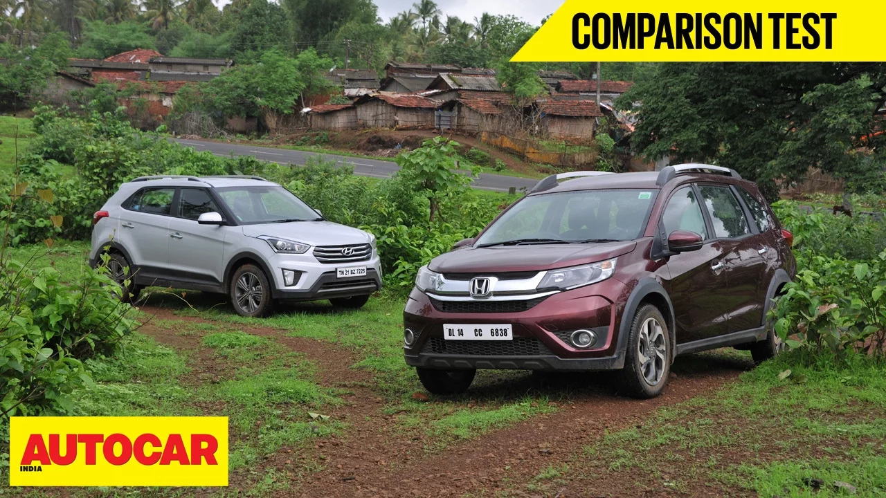 Honda BR-V CVT vs Hyundai Creta AT | Comparison Test | Autocar India