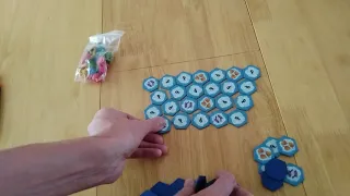 Hey, that's my fish! board game -How to play, walkthrough and review HD area control Unboxing two