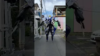 These Japanese engineers built an exoskeleton suit straight out sci-fi! 🤖 #skeleton #japan #tech
