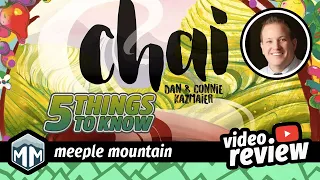 Chai- 5 Thing You Need to Know - Review - Boardgame Brody