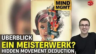 MIND MGMT. Ein Hidden Movement Deduktions Meisterwerk? Top auch als SOLO Spiel!