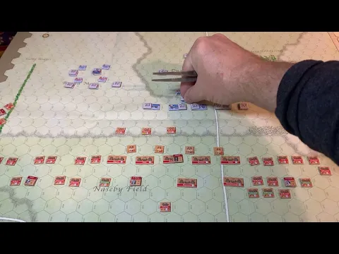 Musket and Pike:  This Accursed Civil War.  Battle of Nasbey turn 1