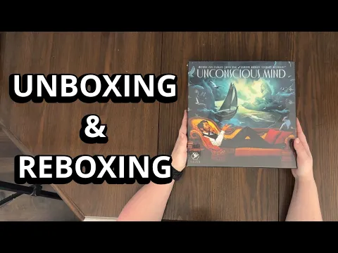 Unconscious Mind - Board Game Unboxing & Reboxing - What's in the Box?