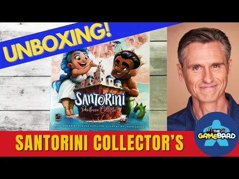 Santorini Pantheon Collector's Edition Unboxing ️ | The Most DELUXE Version Ever! | The Game Bard
