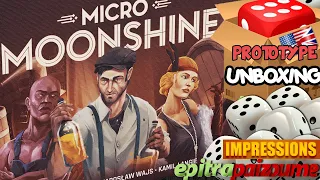 Micro Moonshine - Prototype Unboxing & Impressions (EN) by Epitrapaizoume