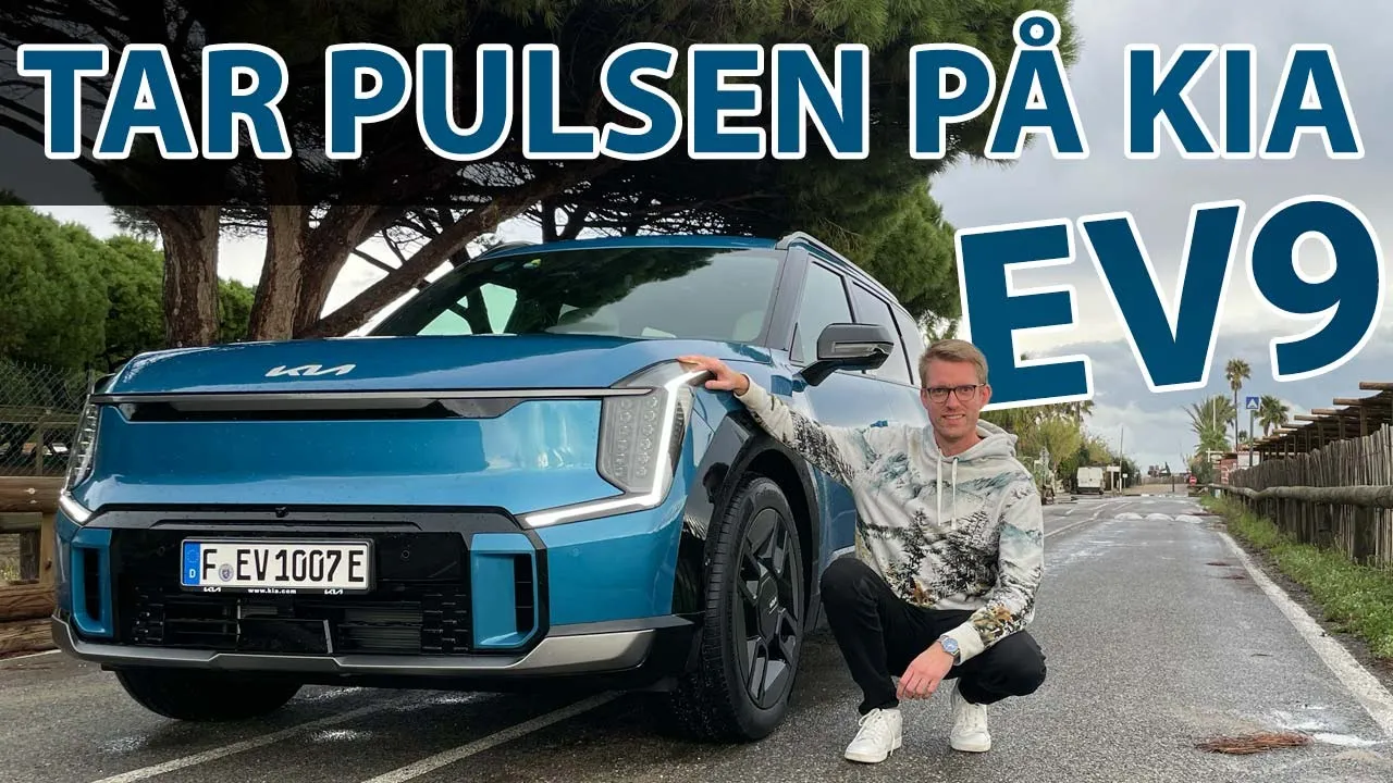 Reflektioner som uppstår i Kia EV9