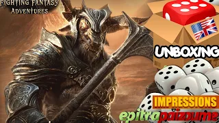 Fighting Fantasy Adventures - Unboxing & First Impressions (EN) | Epitrapaizoume