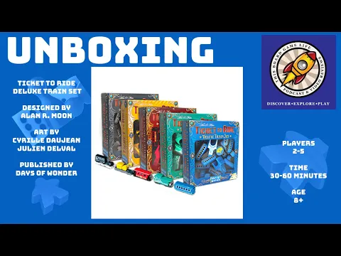 Ticket to Ride Deluxe Trains Unboxing