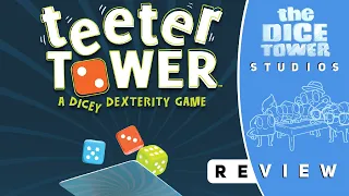 Teetertower Review: Jenga with Dice and Cards