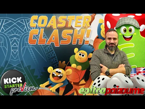 Coaster Clash - Crowdfunding Preview (How to Play & Review) (EN) | Epitrapaizoume
