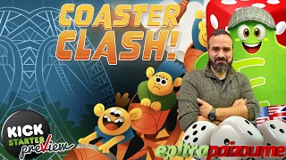 Coaster Clash - Crowdfunding Preview (How to Play & Review) (EN) | Epitrapaizoume