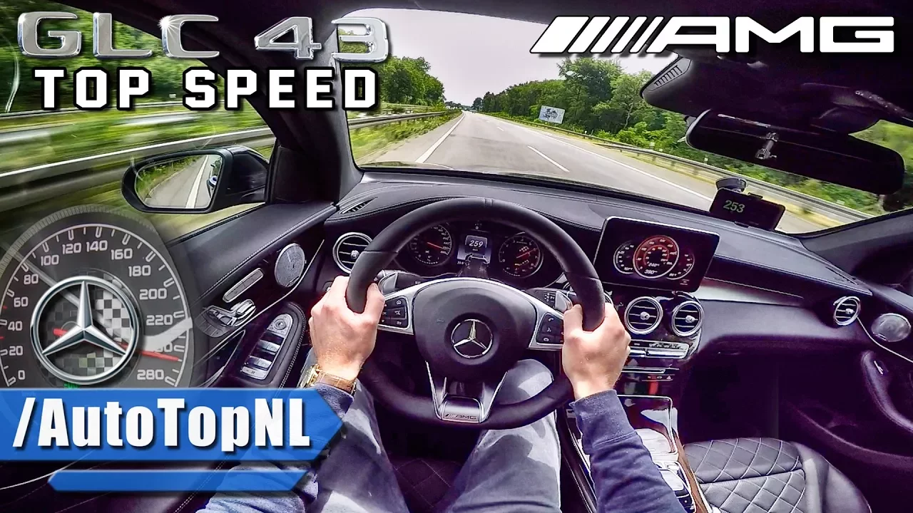 Mercedes GLC 43 AMG ACCELERATION & TOP SPEED AUTOBAHN POV by AutoTopNL