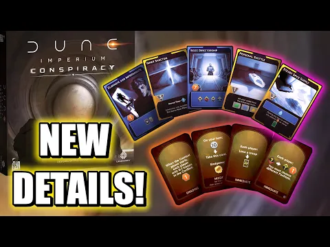 NEW CONSPIRACY INFO! Pre-Order! Release Date? CONSPIRACY CARDS! IMPERIAL EDICTS! | Dune Imperium