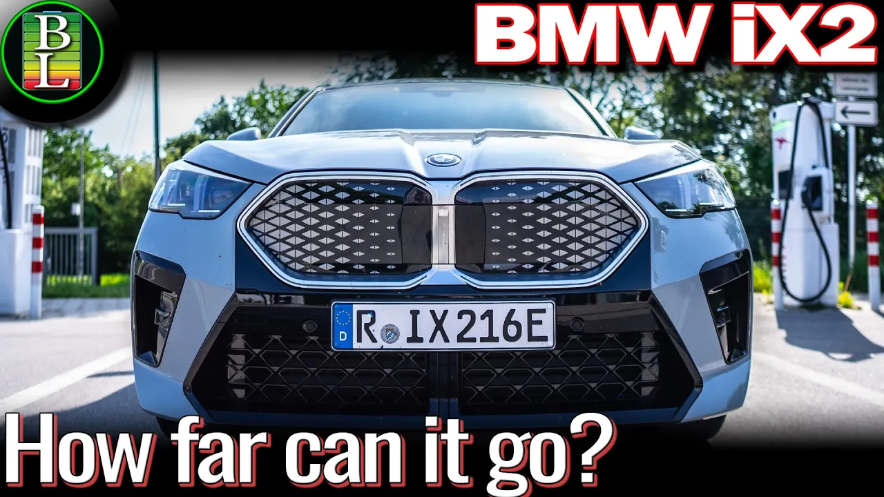 BMW iX2 xDrive 30 - 110 km/h range test (AWD, 313 hp)