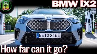 BMW iX2 xDrive 30 - 110 km/h range test (AWD, 313 hp)