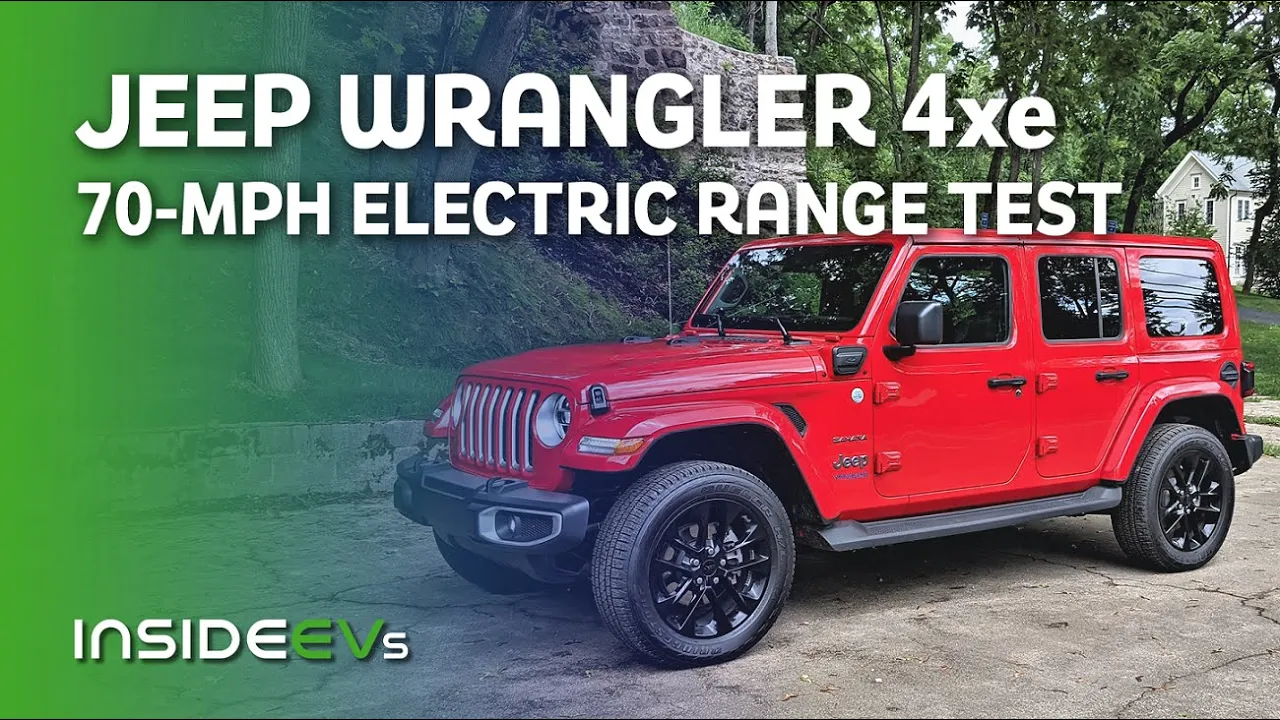 Jeep Wrangler 4xe 70-MPH Electric Range Test