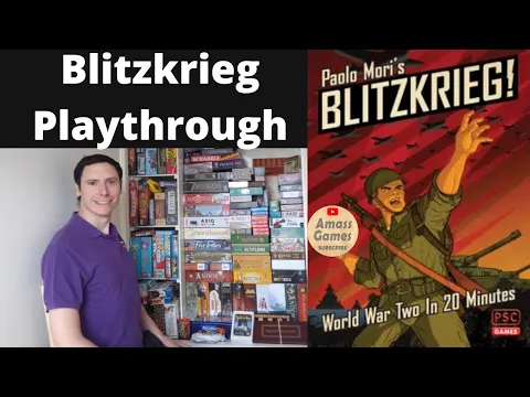 Blitzkrieg playthrough PSC Games * AmassGames * Paolo Mori WWII board game World War II 2 share :)
