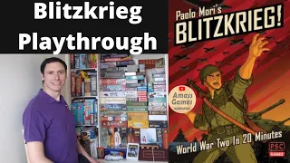Blitzkrieg playthrough PSC Games * AmassGames * Paolo Mori WWII board game World War II 2 share :)