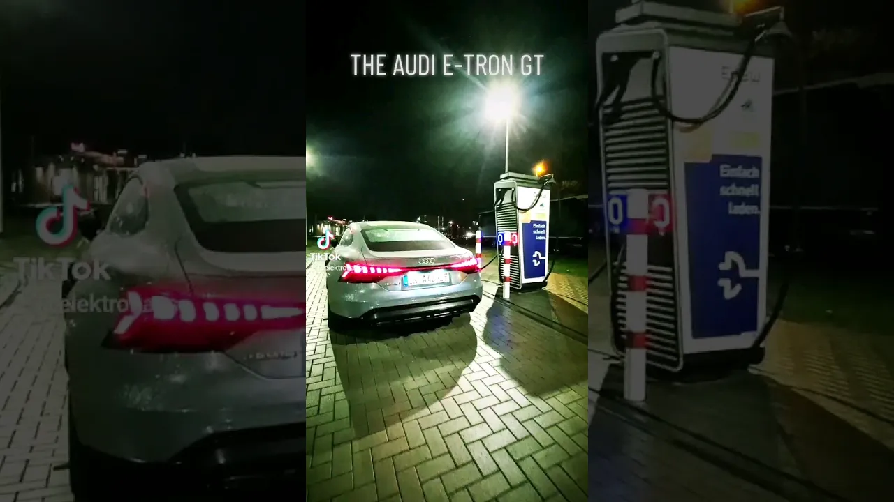 AUDI E TRON GT! Nachts Laden #elektroauto #shorts #electriccar #shortvideo