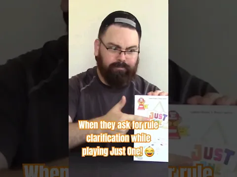 When they ask for a Rule Clarification #JustOne #boardgame #boardgames #tabletopgames #partygames