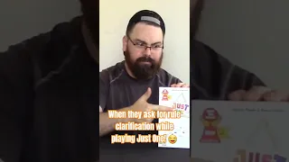 When they ask for a Rule Clarification 🤣 #JustOne  #boardgame #boardgames #tabletopgames #partygames