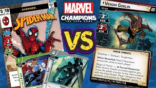 Symbiote Spider-Man vs Venom Goblin (Expert) Marvel Champions Playthrough