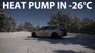Sleeping in 2021 Tesla Model 3 in -26°C