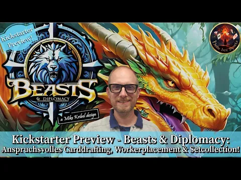 Preview - Beasts & Diplomacy: Anspruchsvolles Carddrafting, Workerplacement & Setcollection!