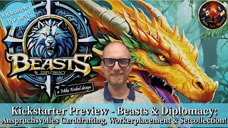 Preview - Beasts & Diplomacy: Anspruchsvolles Carddrafting, Workerplacement & Setcollection!