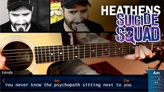 Como tocar Heathens  En guitarra Acústica | Escuadrón Suicida Tema Guitarra Acordes