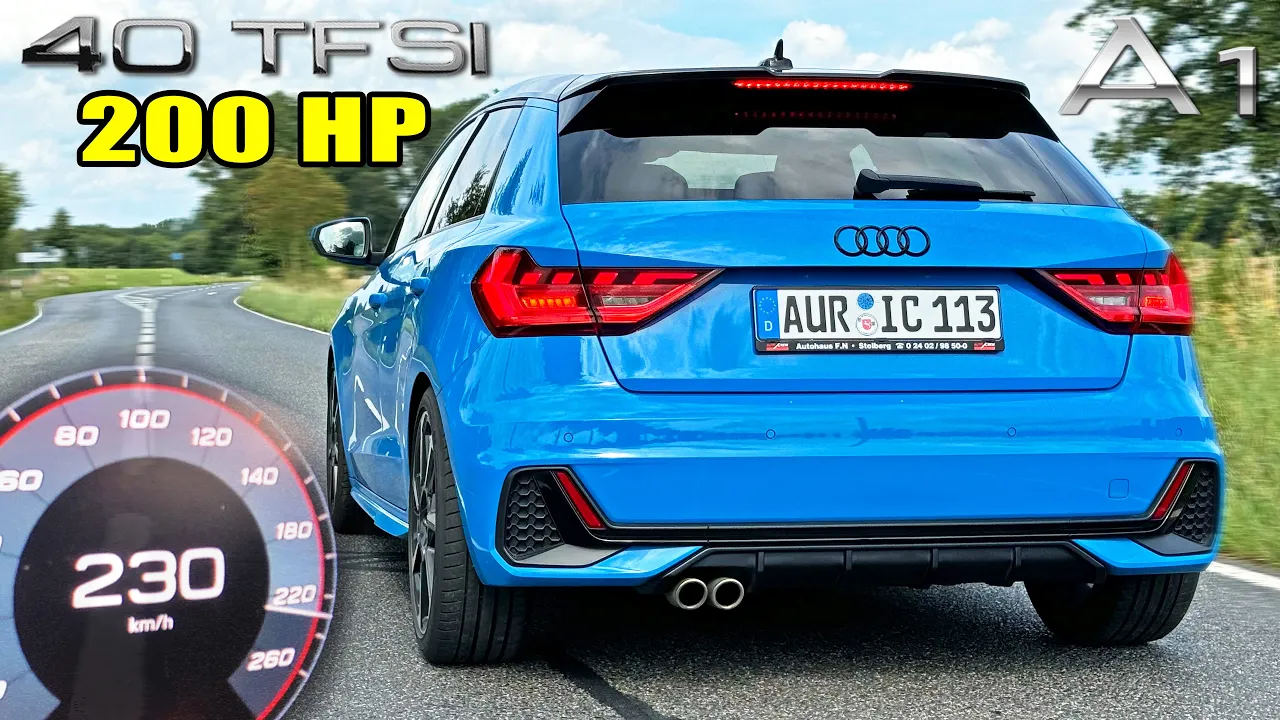 200HP AUDI A1 2.0 TFSI | 0-230KM/H SOUND & POV on AUTOBAHN